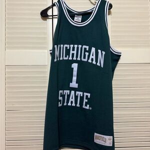 Michigan State Green Basketball Jersey